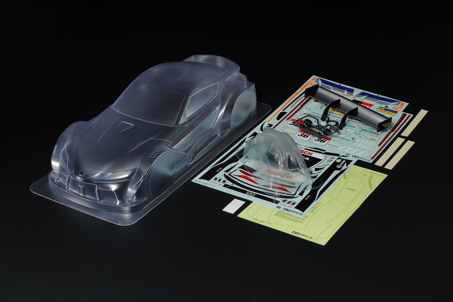 Tamiya TOM's GR Supra Body Parts Set - RCXX - RC Racing Shop | RC Models | Tuning & Spare Parts for Professionals