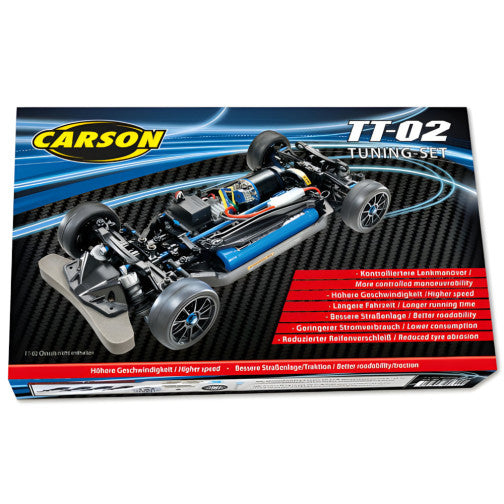 Carson Tuningsatz für Tamiya TT-02 (Speed-Getriebe, Ölstoßdämpfer, Kugellager)