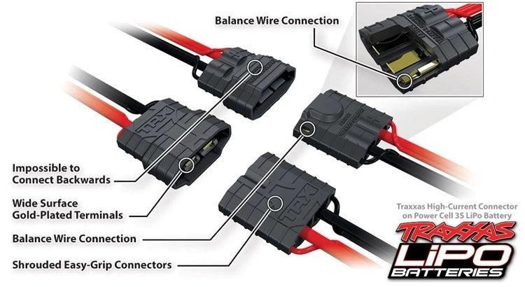 Traxxas LiPo Akku 3S 11,1V 1400mAh – 25C mit Traxxas iD™-Anschluss - 2823X - RCXX - RC Racing Shop | RC Models | Tuning & Spare Parts for Professionals