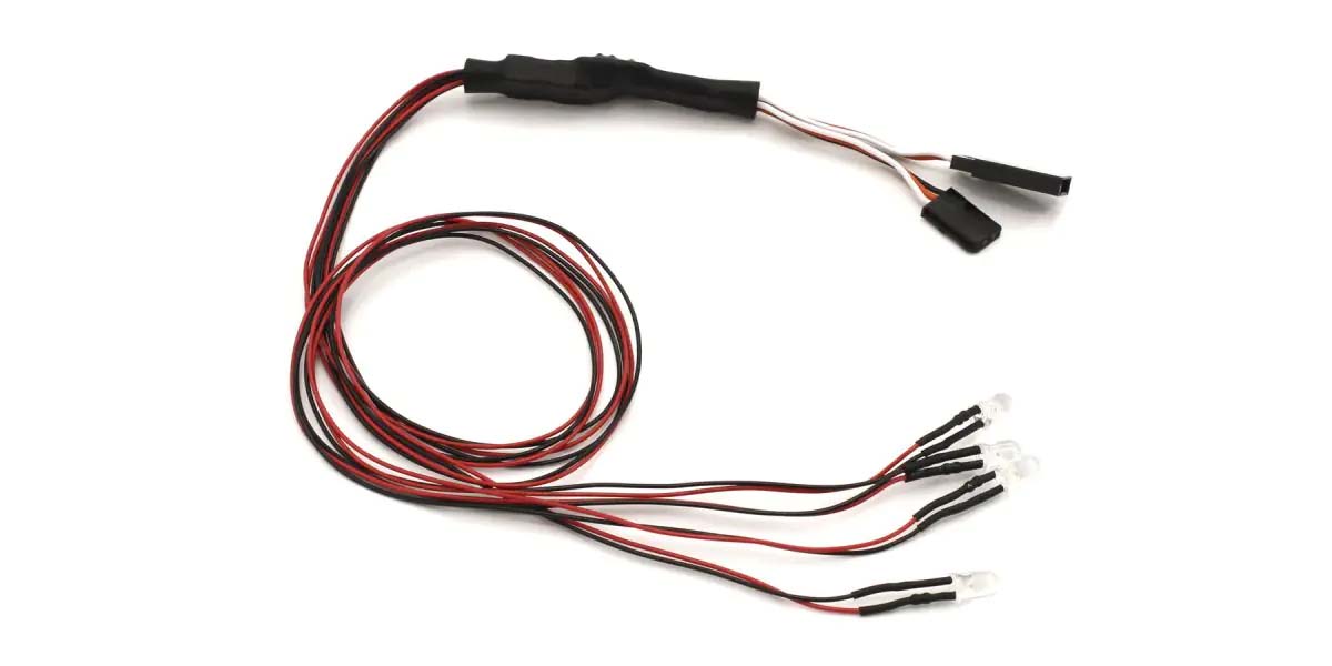Kyosho Beleuchtungssatz 4 LED (Diam=5/L=400) 4x Rot