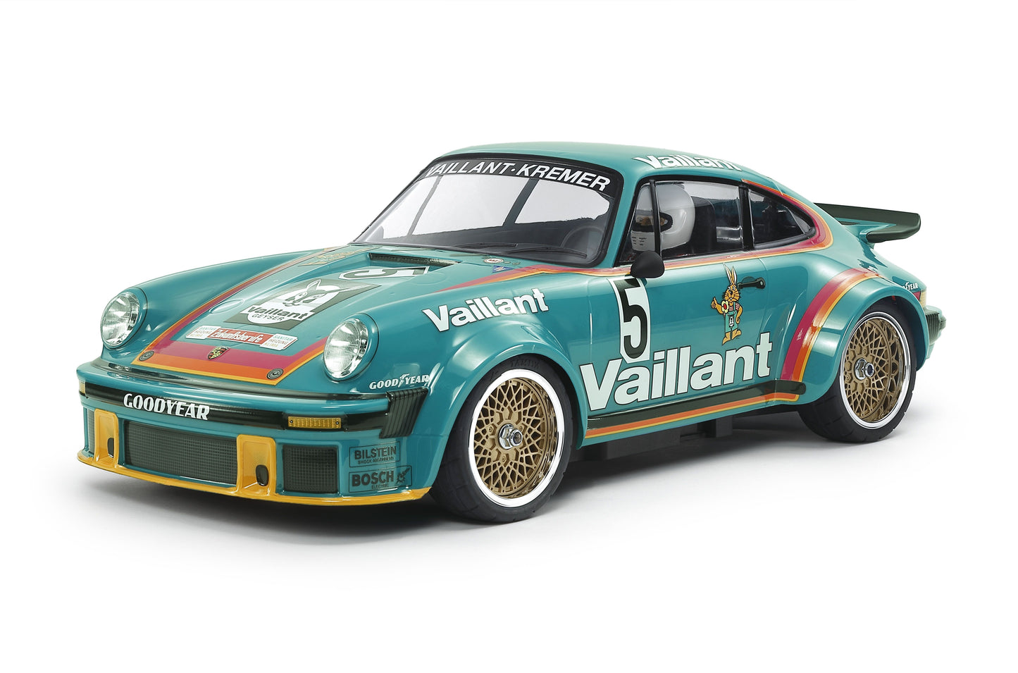 Tamiya RC 1/10 Porsche 934 (1976) "Vaillant-Kremer" 50th Anniversary - 47524