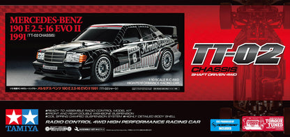 Mercedes-Benz 190 E 2.5-16 EVO II 1991 – 1:10 RC On-Road Kit (TT-02)