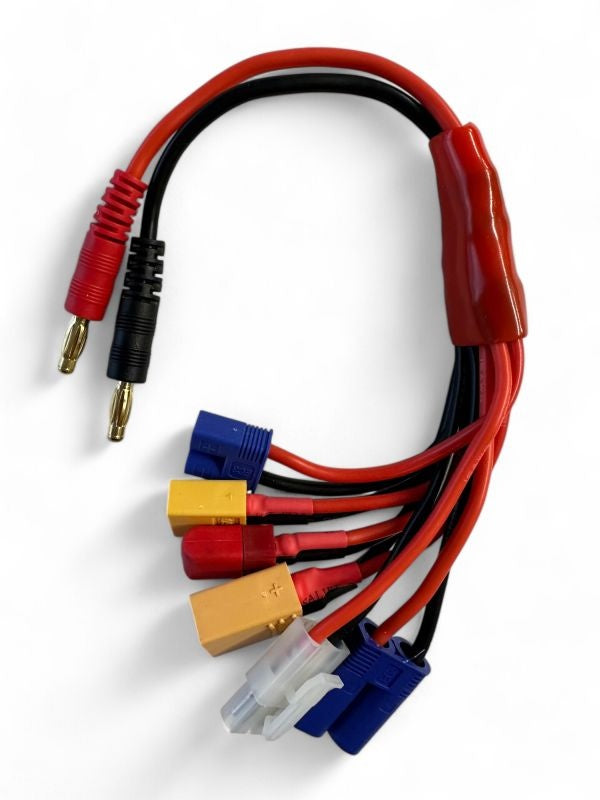 Multi Ladekabel 4mm Bananen-Stecker  HSPEED