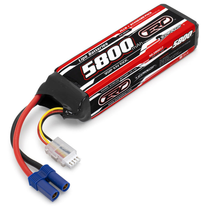 Li-Po Battery 3S 11,1V 5800mAh 100C EC5-Connector