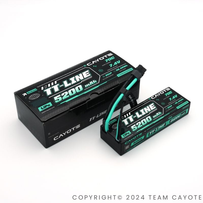 TT-Line Lipo Battery, 70C, 5200mAh, 2S, 7.4V Hardcase