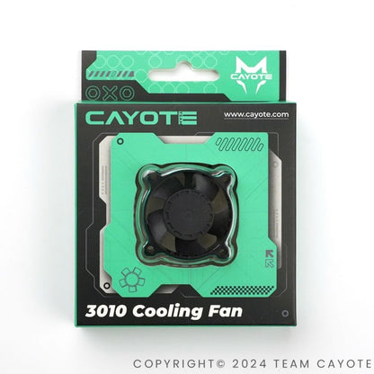 Crest 8/8 Evo Aluminium Lüfter 30x30x10mm CAYOTE (Aurora Grün)