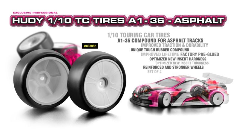 1/10 TC Reifen A1-36 - Asphalt (4)