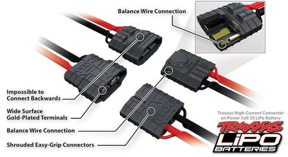 Traxxas LiPo Akku 3S 11,1V 1400mAh – 25C mit Traxxas iD™-Anschluss - 2823X - RCXX - RC Racing Shop | RC Models | Tuning & Spare Parts for Professionals