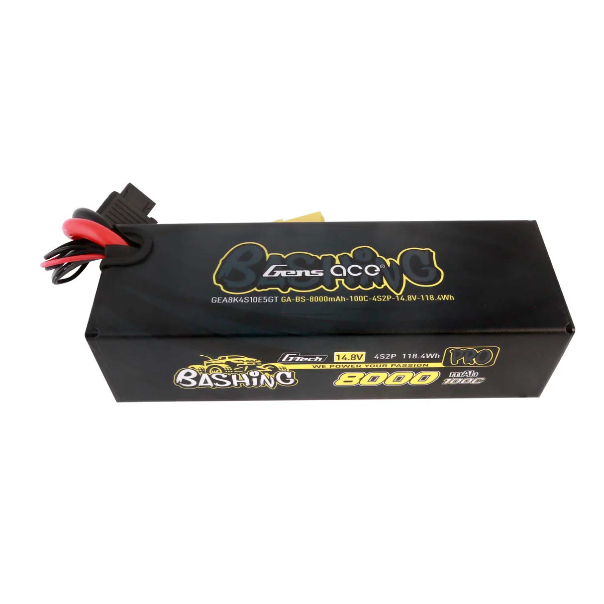 Batterie LiPo GensAce Extreme 4S 14,8 V - 8000 mAh - 100 °C EC5 157 x 53 x 42 mm 760 g G-Tech