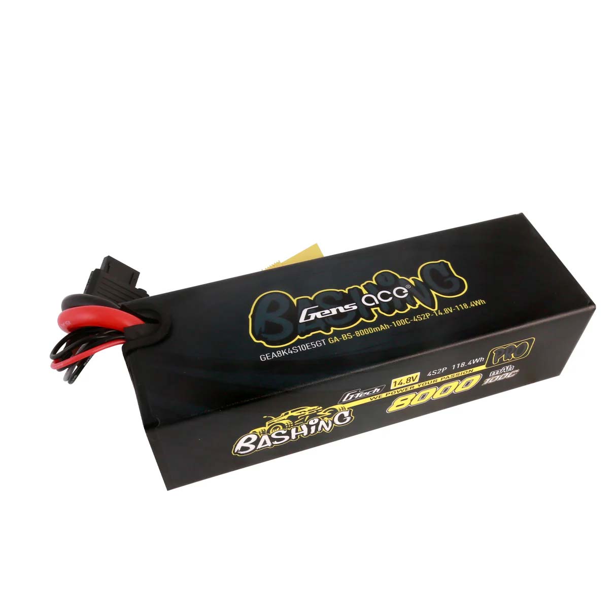 Batterie LiPo GensAce Extreme 4S 14,8 V - 8000 mAh - 100 °C EC5 157 x 53 x 42 mm 760 g G-Tech