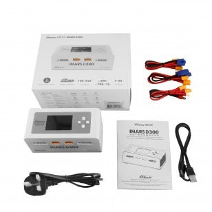Chargeur GensAce iMars D300 à double canal 300 W (UE) Blanc