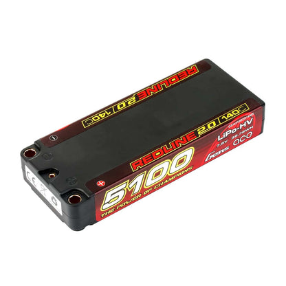 GensAce Redline 2.0 Mid Size 2S HV 7.6V-140C-5100 113x47x19mm 191g
