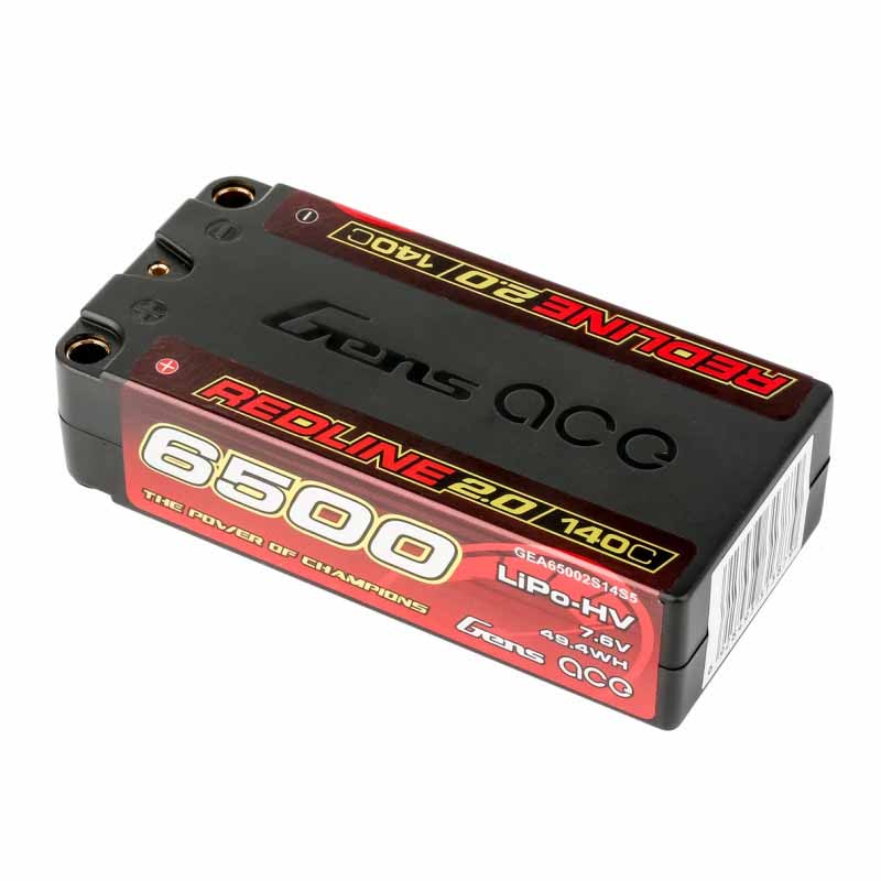 GensAce Redline 2.0 Shorty 2S HV 7.6V-140C-6500 96x47x25mm 230g