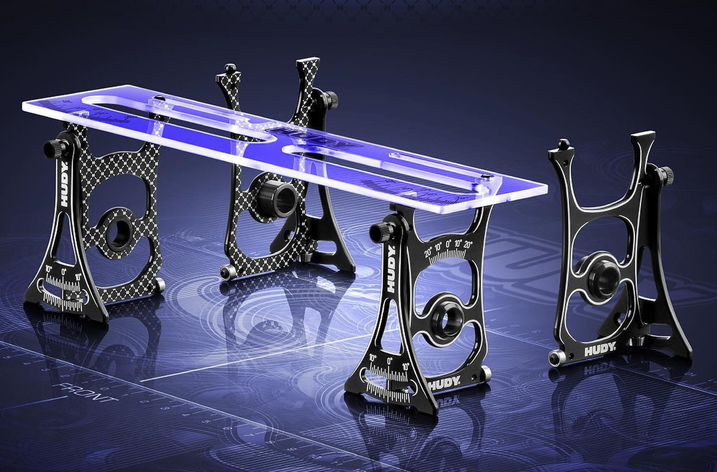 Hudy Setup Station for 1/10 Onroad Electric & Nitro Cars - H109301 - RCXX - rc racing for professionals