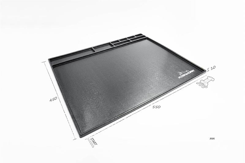 Montageplatte Koswork 550x450mm - Schwarz