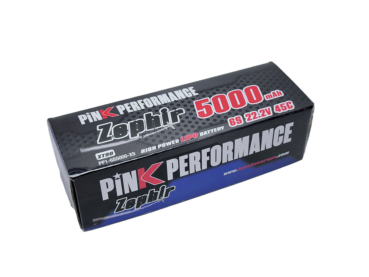Batterie LiPo Zephir Performance 6S 22,2 V - 5000 mAh - 45C (XT90) rose, 160 x 46 x 44 mm, 735 g