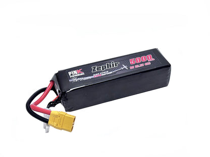 Batterie LiPo Zephir Performance 6S 22,2 V - 5000 mAh - 45C (XT90) rose, 160 x 46 x 44 mm, 735 g