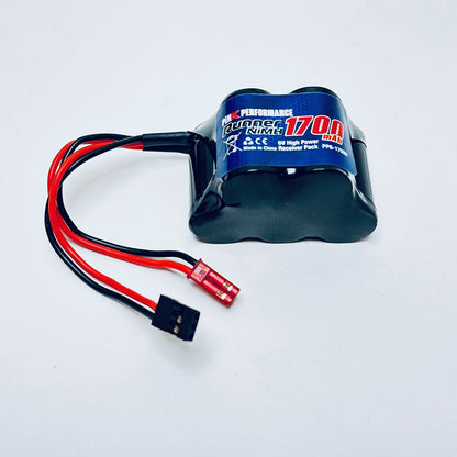 Batterie Pink Runner Rx NiMH 6,0 V-1700 (double connecteur JR-JST) 51 x 32 x 31 mm, 120 g - Modèle « Bumpe »