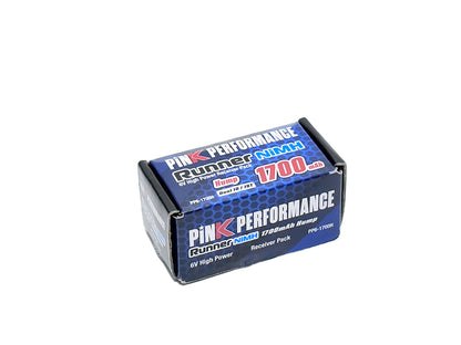 Batterie Pink Runner Rx NiMH 6,0 V-1700 (double connecteur JR-JST) 51 x 32 x 31 mm, 120 g - Modèle « Bumpe »