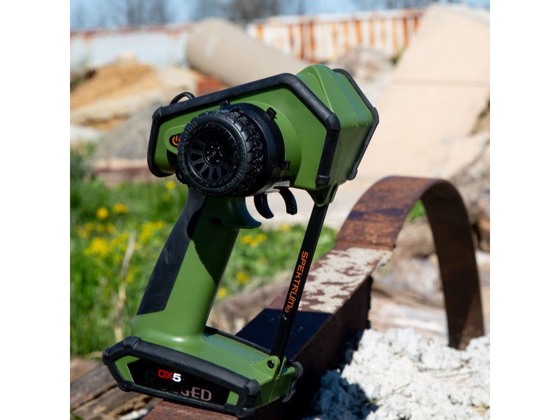 Spektrum DX5 Rugged DSMR Transmitter without Receiver (Green) - SPMR5200GEU - RCXX - RC Racing Shop | RC Models | Tuning & Spare Parts for Professionals
