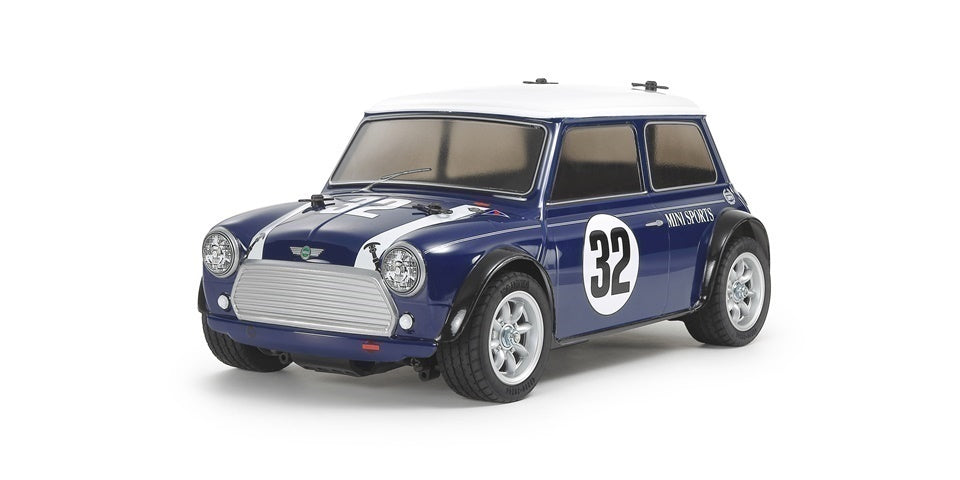 Tamiya Mini Cooper Racing Électrique 1:10 Kit Route (MB-01) – Bleu | Édition limitée