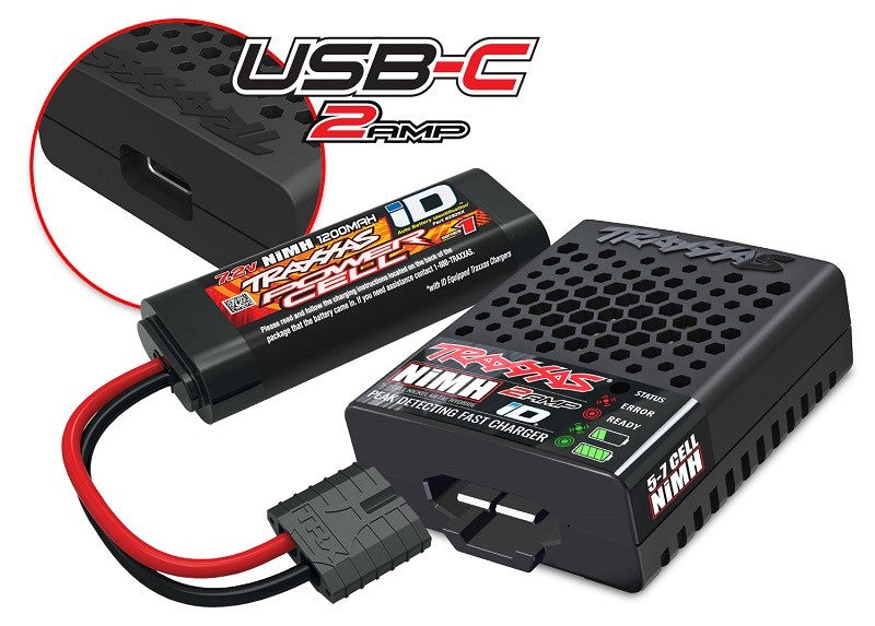 Traxxas E-Revo Brushed 1/16 4WD RTR Mini Monster Truck Offroad Auto + USB Ladegerät - 71054 - RCXX - RC Racing Shop | RC Models | Tuning & Spare Parts for Professionals