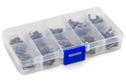 Vis en acier au carbone de nuance 12.9, assortiment de 200 pièces avec mini-boîte