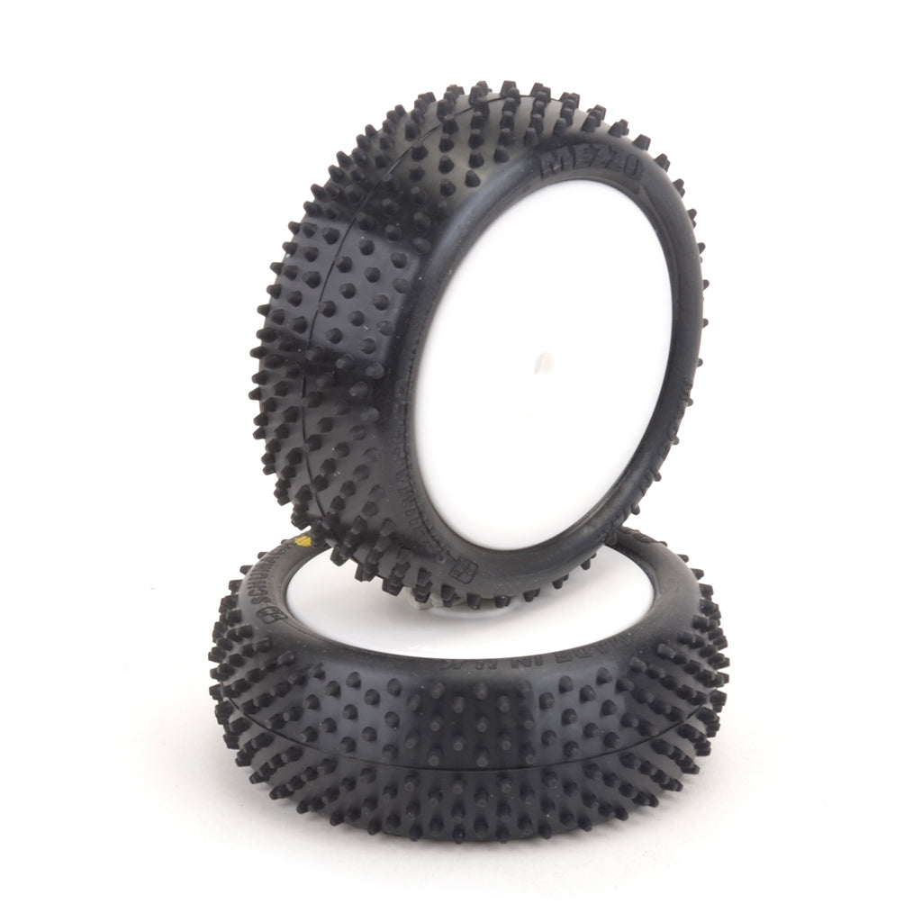 Mezzo Tire Front 4WD - Yellow - Pre-Glued - U6893