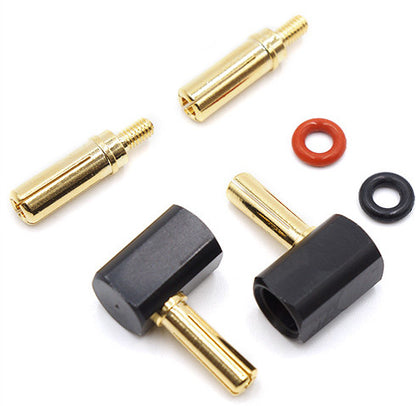 Connecteur coudé de 4 mm et 5 mm