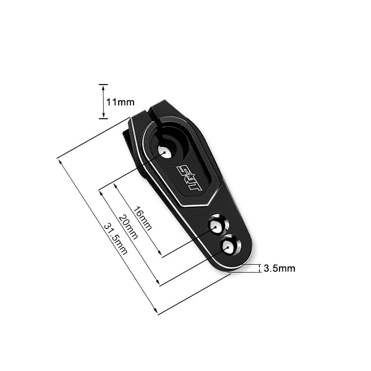 SRT Servo Horn Black Aluminium 25T (1) - TR-X6 - RCXX - rc racing for professionals