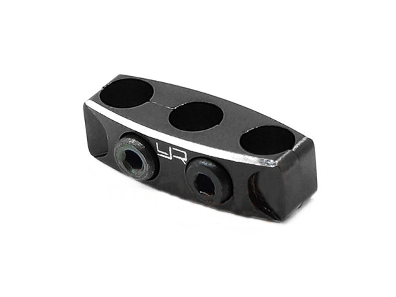 Yeah Racing Aluminum Wire Guard Clamp Typ B 12–14 Gauge – Schwarz - YA-0487BK